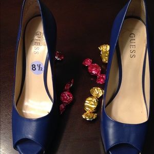 Blue Guess High Heels